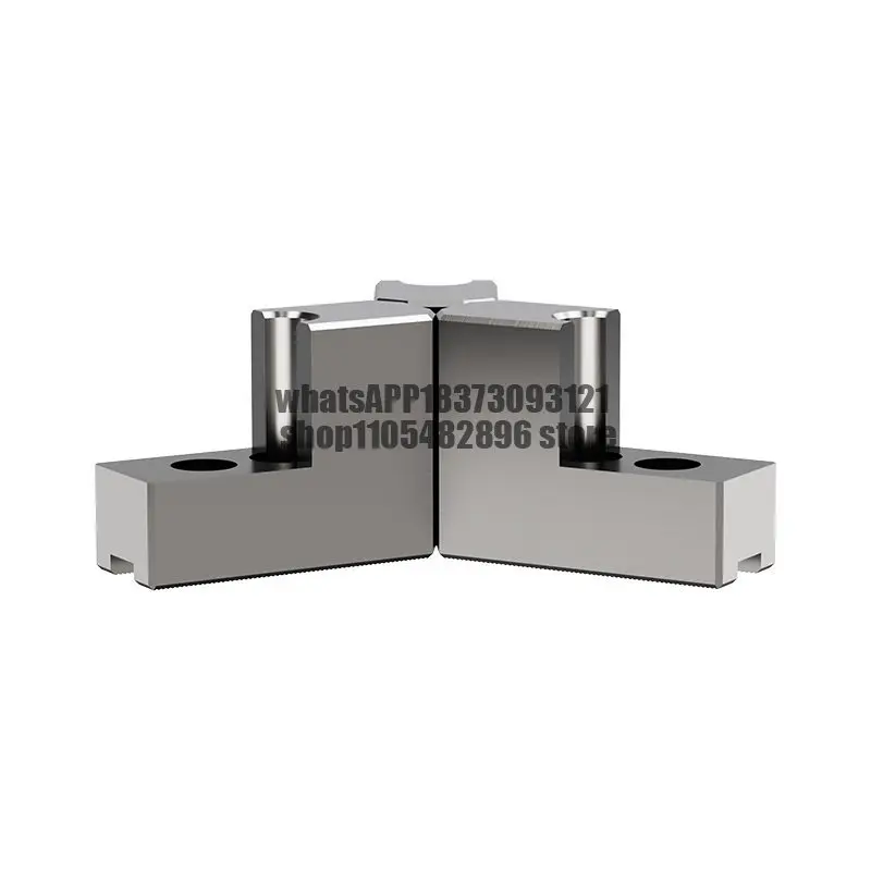 Hydraulic three chuck L-shaped heightened soft hydraulic raw inner support outer circle 5 6 8 10 inch positive and negative jaw