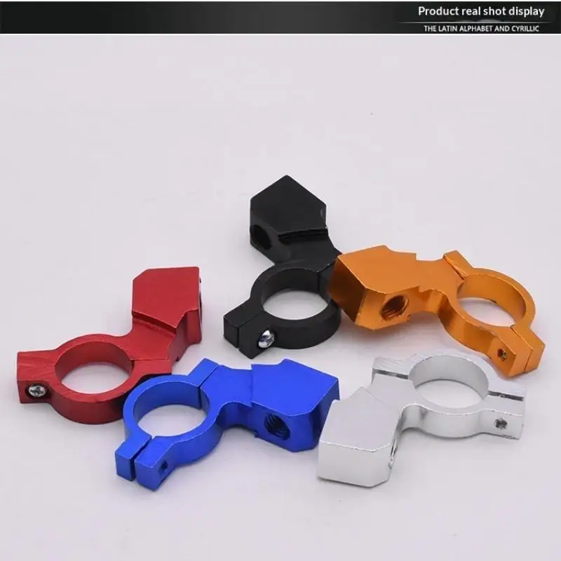 2Pcs Motorcycle Mirror Mount Aluminum Alloy Universal Bracket 8/10mm Handlebar Rearview Holder For Cycling Commuting Riding