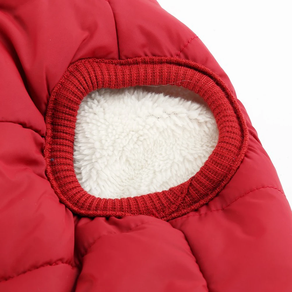 

Snap Button Dog Coat Cotton Insulated Pet Clothes Warm Xs Red Small Puppy Winter Fashion Thick Material Dog Jacket
