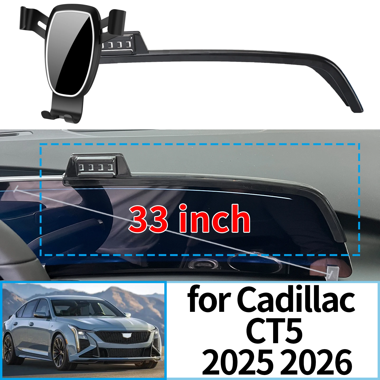 

fit for Cadillac CT5 2025 2026 ​​Navigation Bracke Screen Base Phone Holder Mount Car ​​accessoires