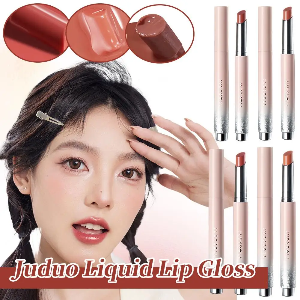 Judydoll sólido lábio esmalte batom hidratante feminino lábio cor rica maquiagem cosméticos batom lubrificação coreano brilhante lábio e6e3