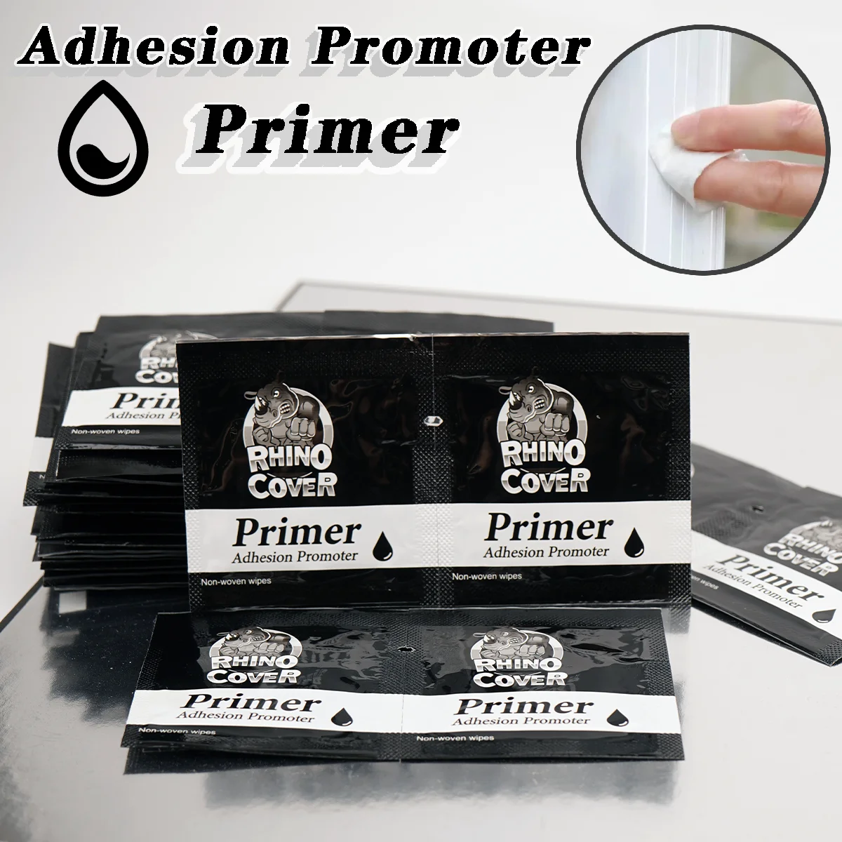 3ML Primer Adhesion Promoter Bags Non-Woven Wipes for Double Sided Adhesive Tape Enhancers