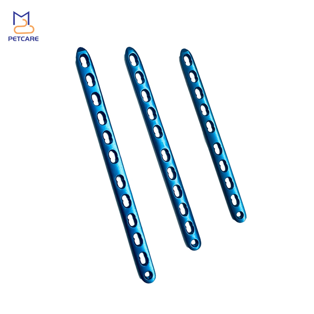 Blue Titanium Locking Plate for Veterinary, Orthopedic Surgical Implant, Dog Accessories, Medical Equipment, Pet Products, 3.5mm