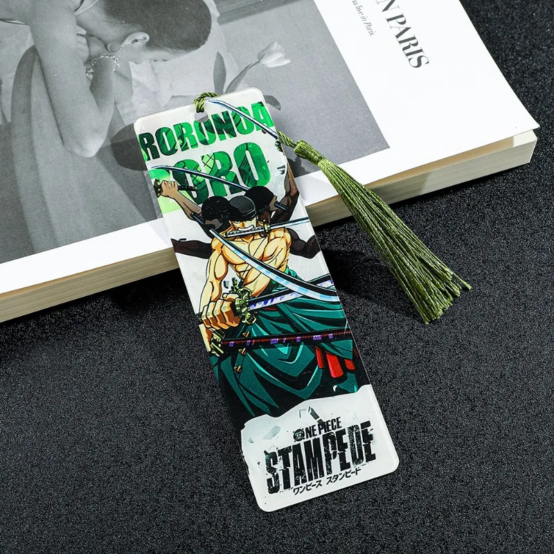 1Pcs Anime One Piece Bookmarks Cartoon Fans Collection, Tassel Bookmarks Bookmarks Fans Reading Marker Book Accessories for Men