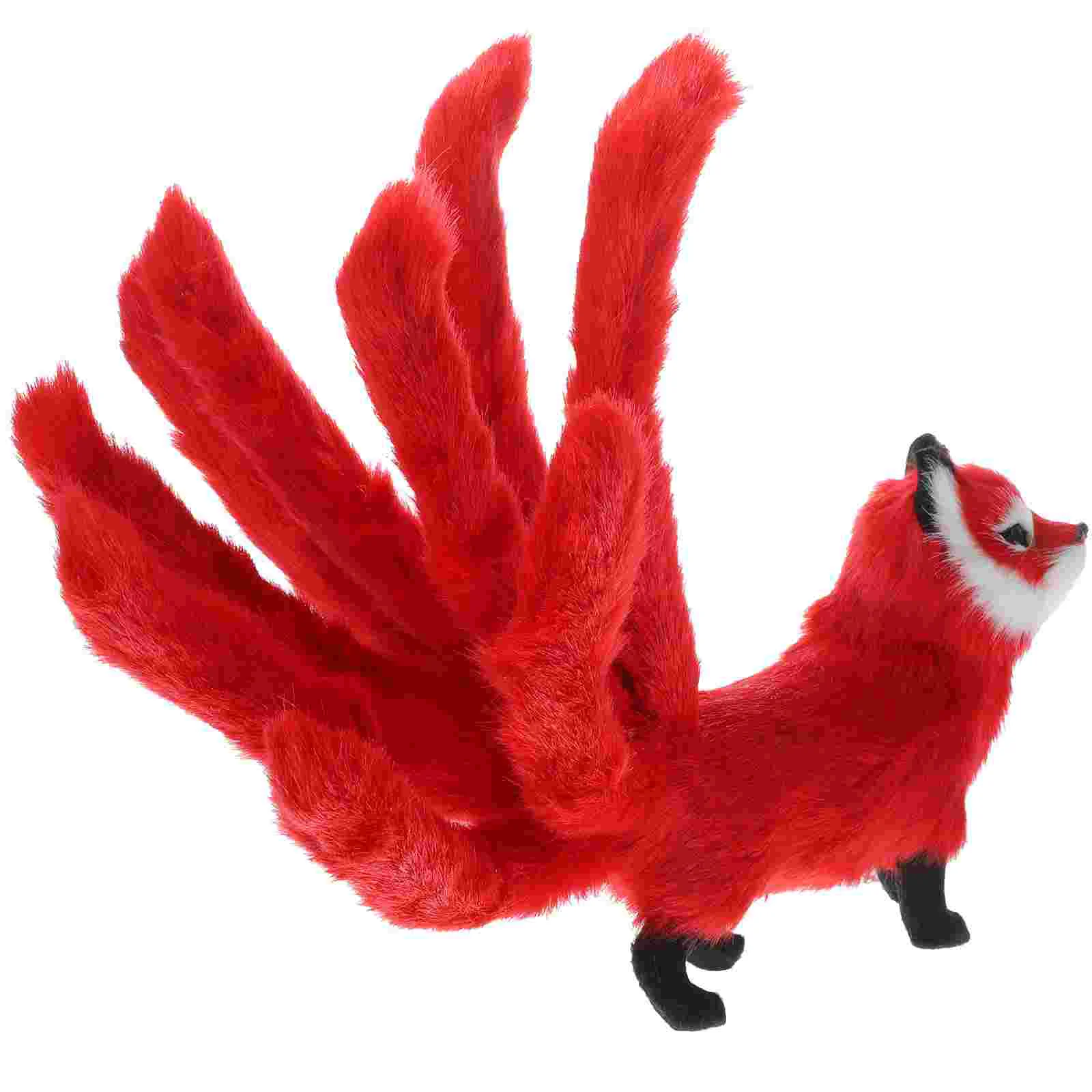 

Simulation Fox Toy Cartoon Plush Figures Childrens Toys Decorative Foxes Models Animal Baby