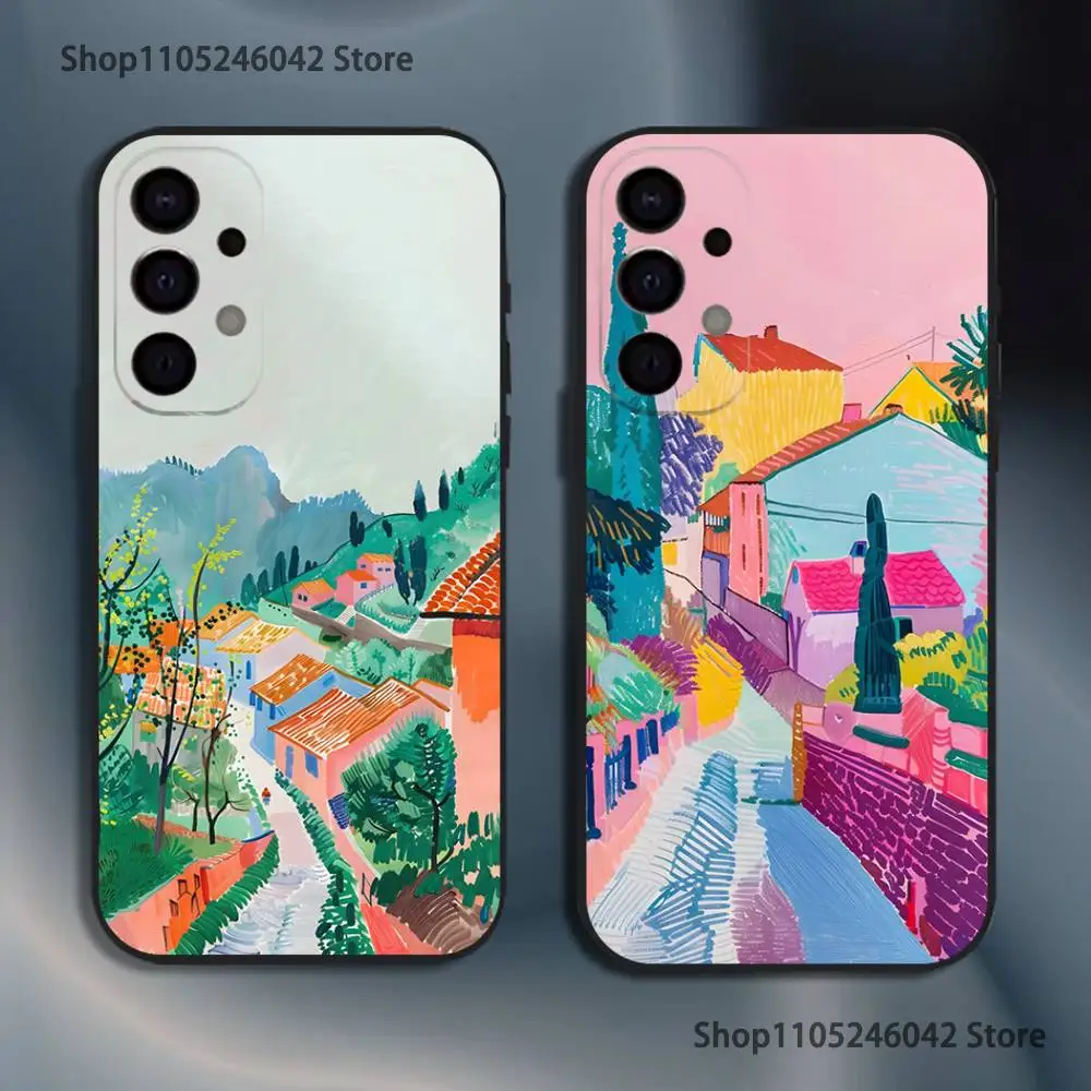 Art Paintings Of D-David H-Hockney Shockproof Phone Case For Samsung S26,S25,S24,S21,S22,S23,S30,Ultra,S20,Plus,Fe,Black Cover