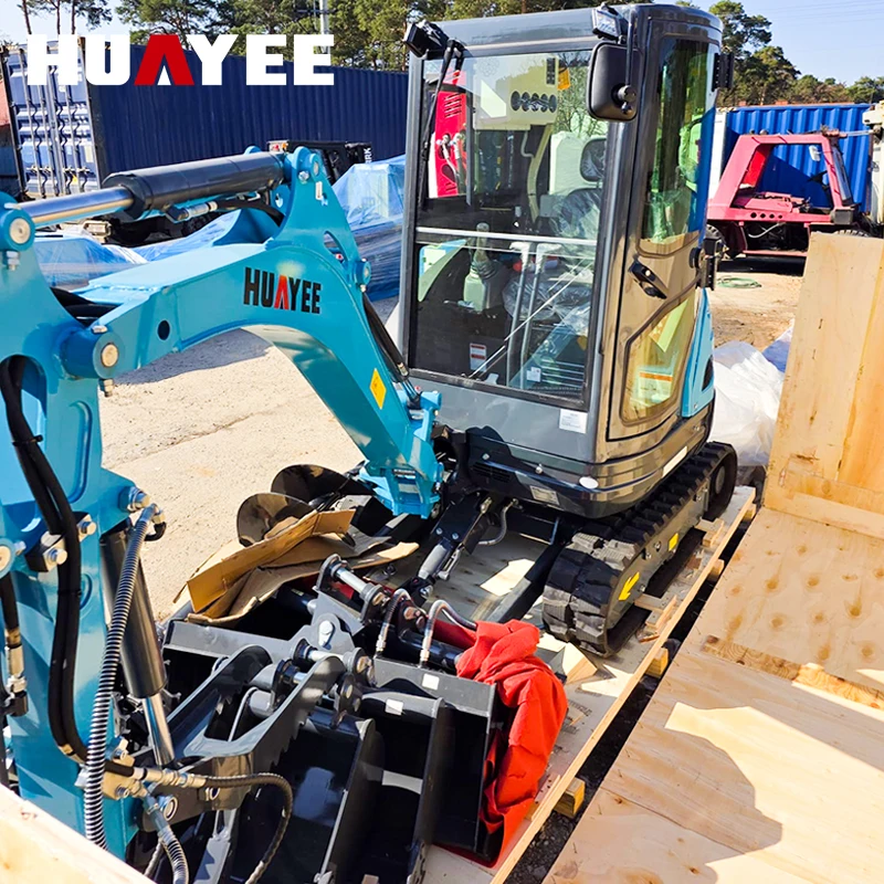 Maßgefertigter Hochwertiger 2,5-Tonnen Hydraulischer Mini-Bagger, Baumaschine, Mikro-Bagger mit Kabine, Schnelle Lieferung