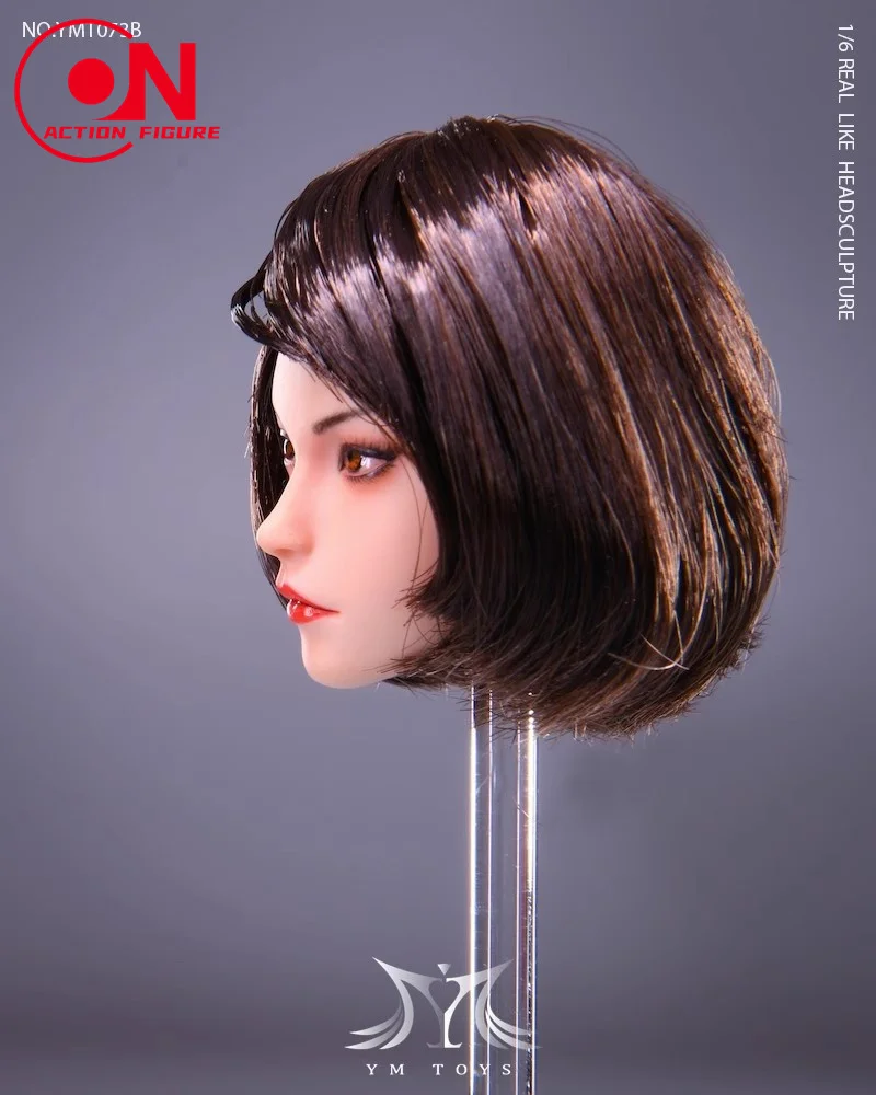 Meier-head sculpt、ヘビーメイク、女性の頭のカービングモデル、12フィートのtbl、ph兵士、アクションフィギュア、ボディ人形、在庫あり、ymt073、1:6に適合