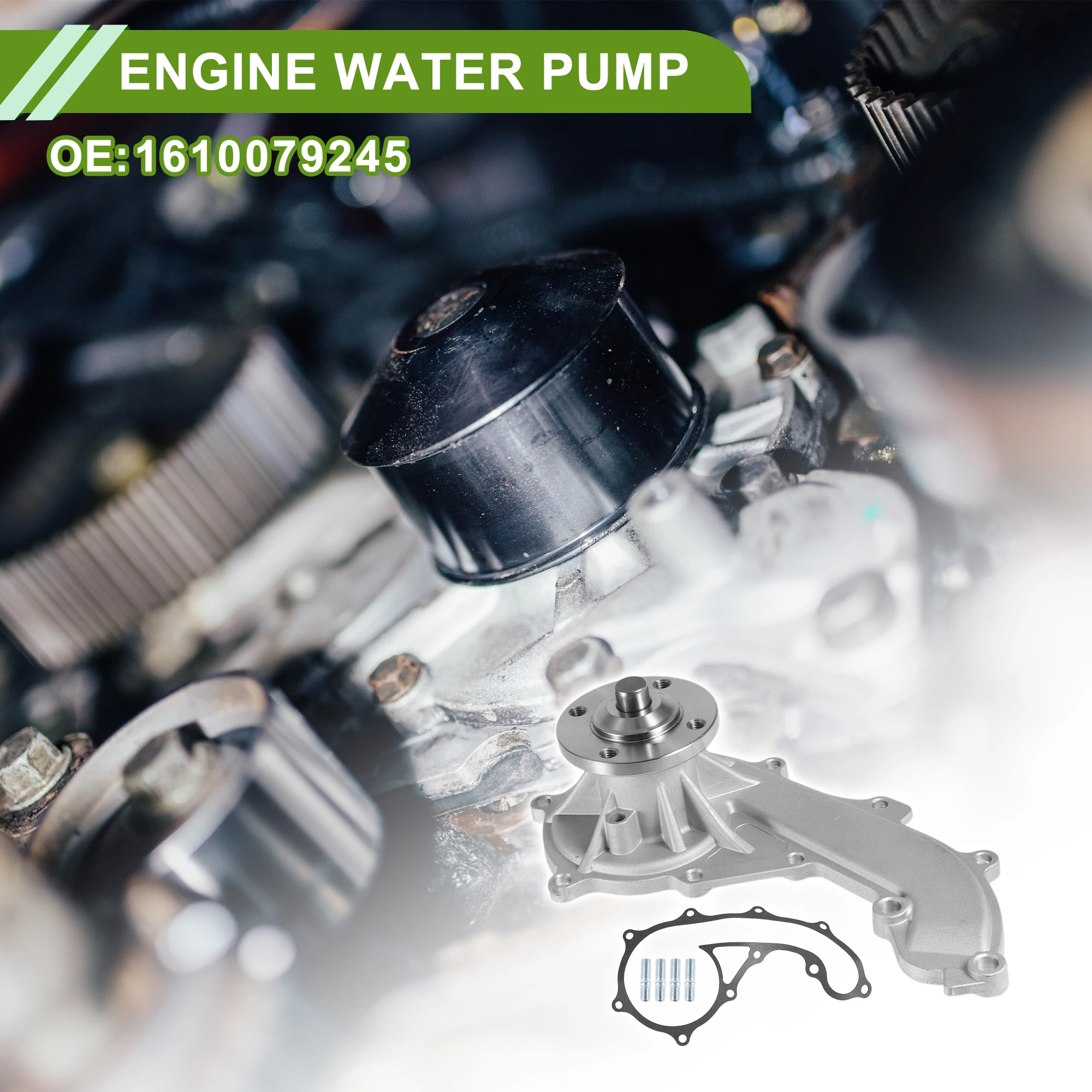 

UXCELL Engine Water Pump for Toyota Fortuner 2004-2015 No.1610079245 Cooling Water Pump