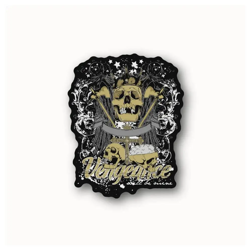 Vengeance Will Be Mine Waterproof Stickers For Decorating Car Windows Motorcycles And Computers.