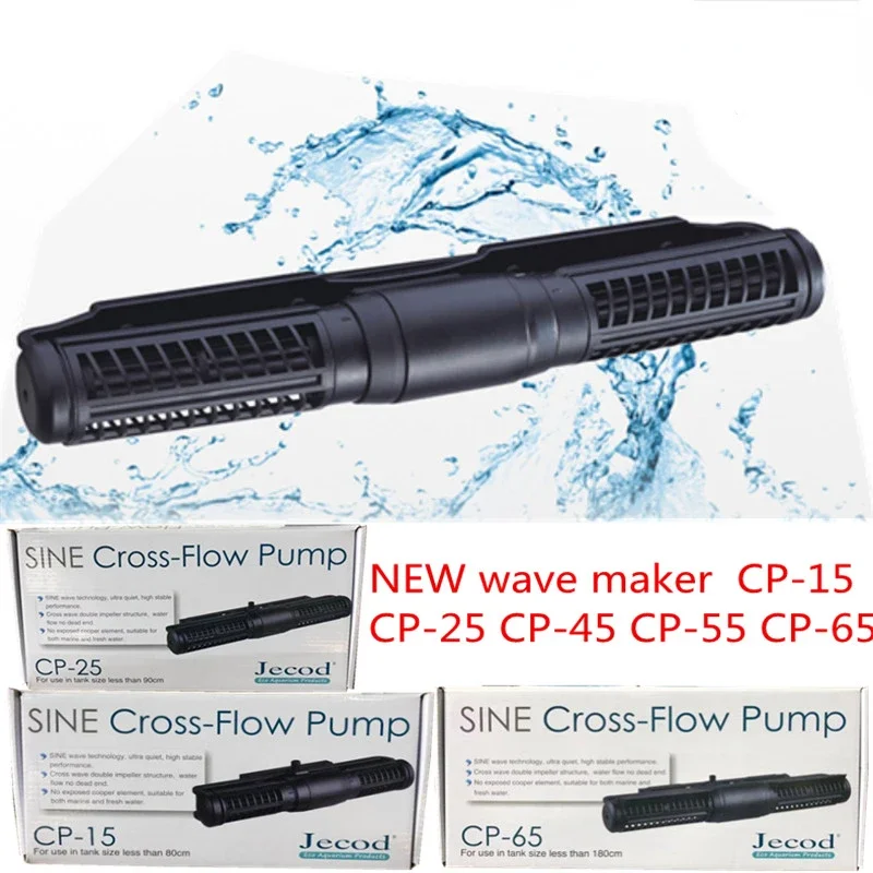 

Jebao Jecod CP-25 CP-40 CP-55 CP-15 CP-65 Cross Flow Wave Aquarium Pump 110-240V New Model CP40 Big Brother More Powerful