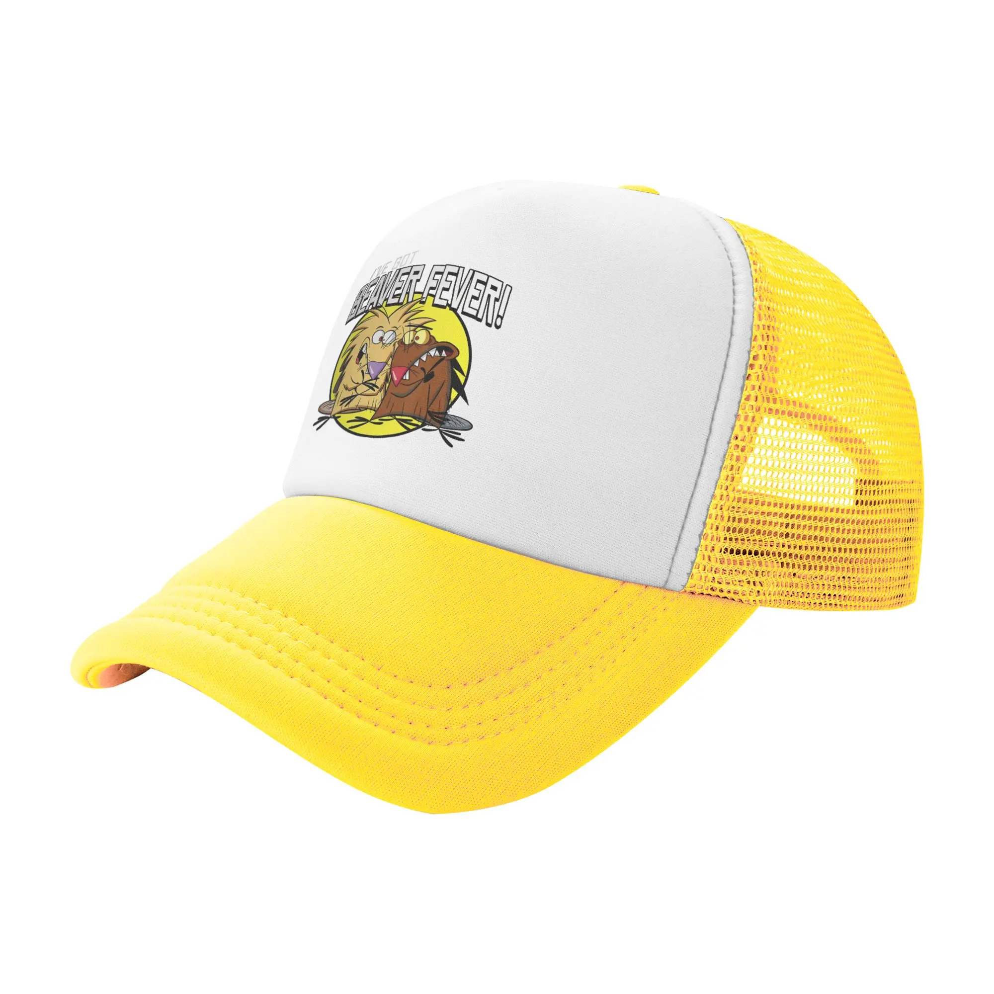 Angry Beavers Daggett & Norbert Feverish  Snapback Hat For Men Women Summer Cooling Mesh Side Sun Hats Caps  For Casual Wear