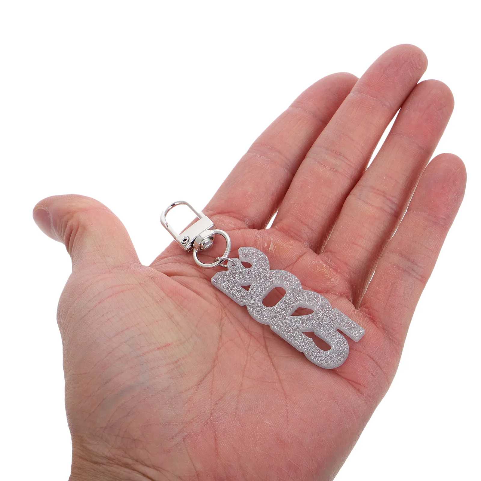 Acrylic Number 2025 Keychain Stylish Graduation Accessory New Year Party Handbag Backpack Charm Decoration Graduation Supplies