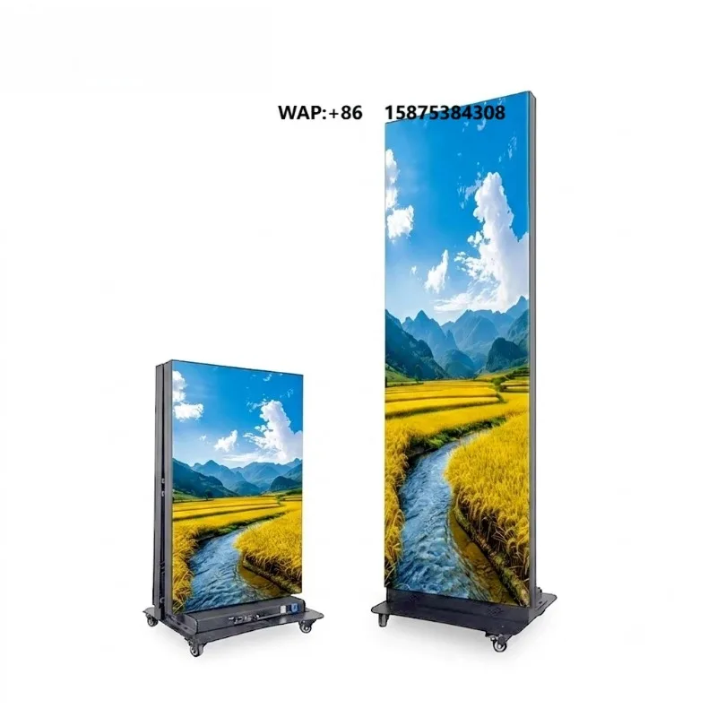 P1.8 P2 P2.5 GOB Seamless Splicing Portable Intelligent Advertising Player LED Poster Screen Display Event