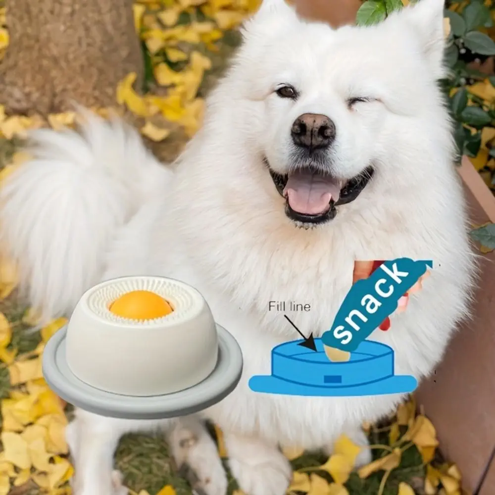 Funny Interactive Pet Lick Toys Promotes Dental Health Training Yogurt Licking Plate Self-Soothing Slow Feeder For Dogs Cats