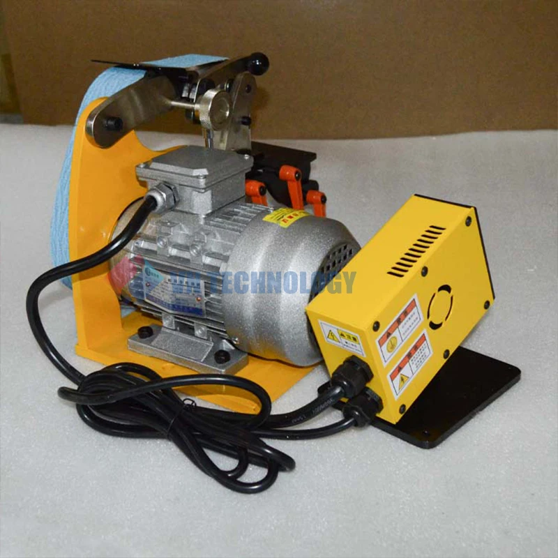 GT-915 Electric Belt Sander Polishing Grinding Sharpener Adjustable Speed, Bench Belts Grinder Kit for Knife Making, Woodworking