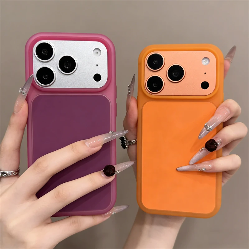 Original Flüssigsilikon Candy Jelly Farbige Matte Weiche Hülle für iPhone 18 Pro 17 16 15 Pro Max Stoßfeste Bumper-Schutzhülle – Detail 2