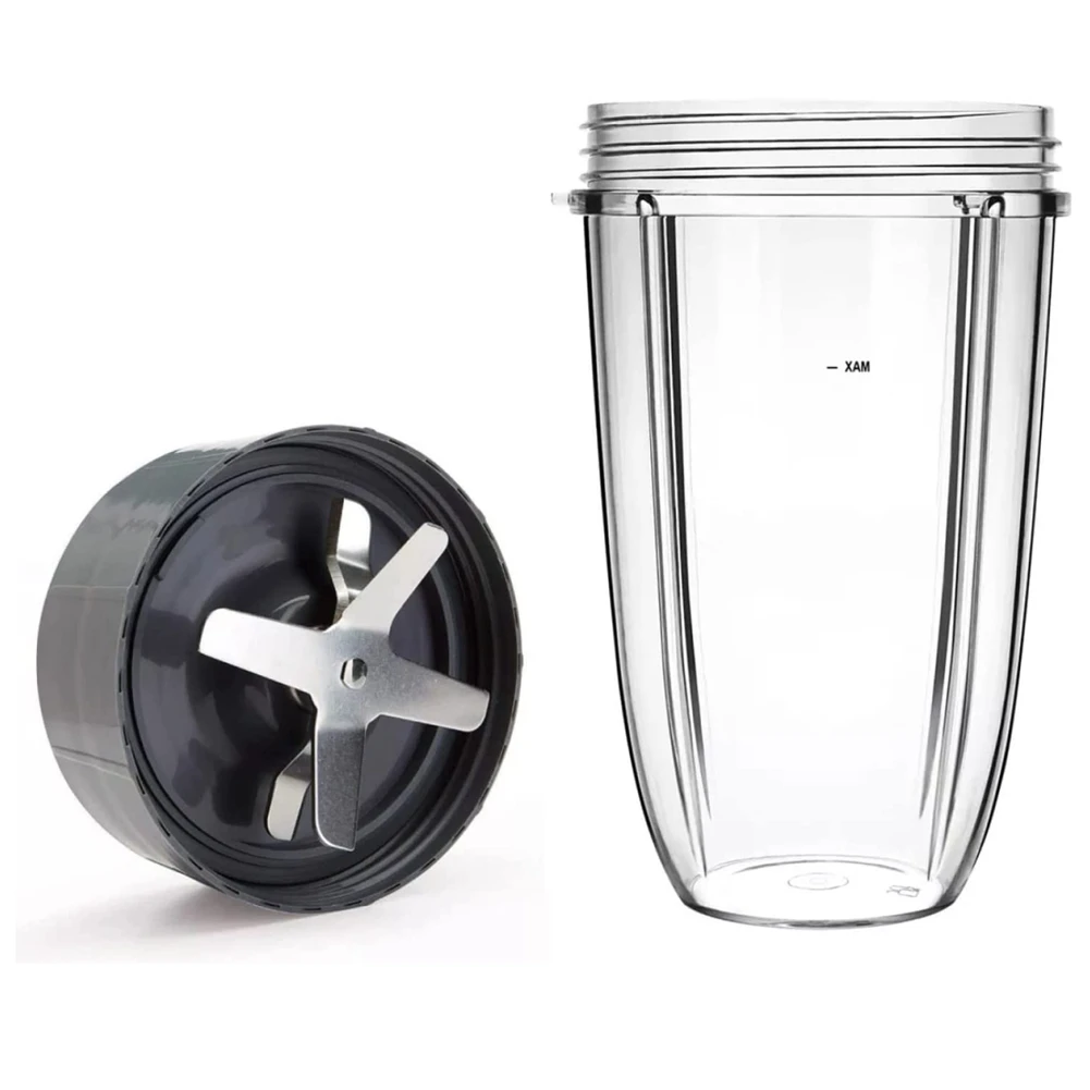 

24OZ Cup and Extractor Blade Compatible for Nutribullet Pro 600W/900W Series Blender