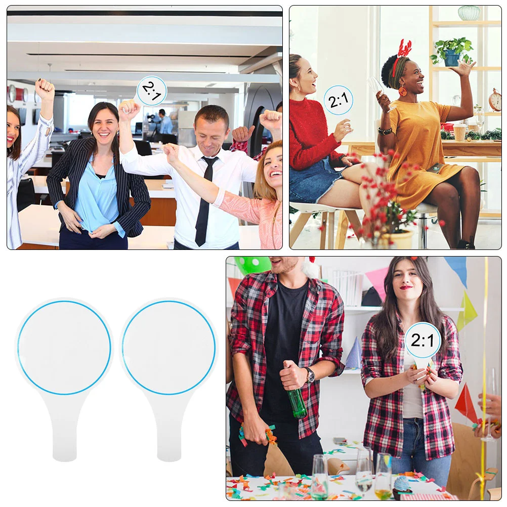 2 Pcs Erasable Scoreboard Voting Judge's Board Double Sided Whiteboard for Auction Classroom Event Display Supplies