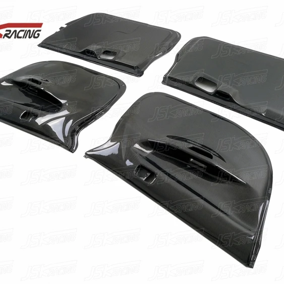 CARBON FIBER INSIDE DOOR PLATE (4 PCS) for 2008-2015 MITSUBISHI LANCER EVOLUTION EVO 10