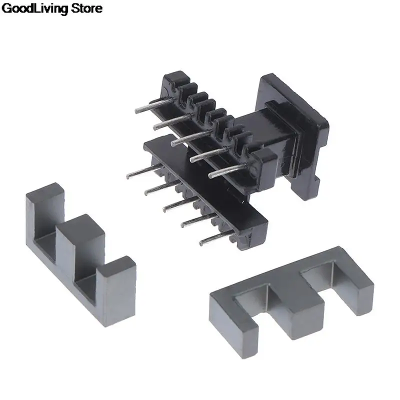 5 Sets EE19 5 With 5pin / EE10 4 with 4pin Transformer Bobbin PC40 Ferrite Core Vertical