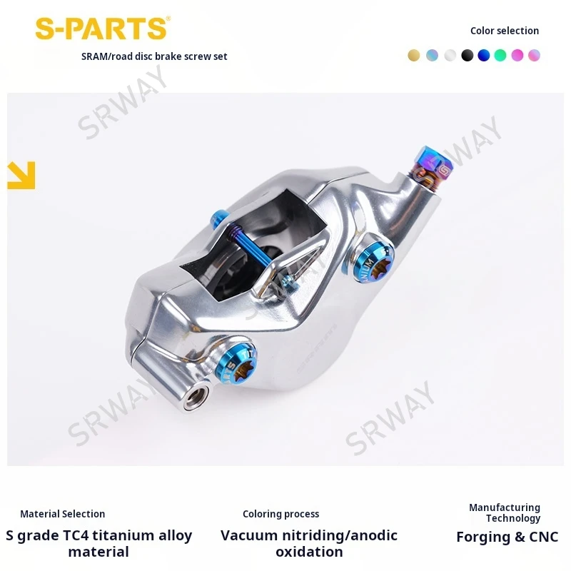 High performance Titanium screw bolt set for Road bike SRAM Disc Brake Derailleur Shifting D1 RED 12S AXS Clamp fix force S-PART
