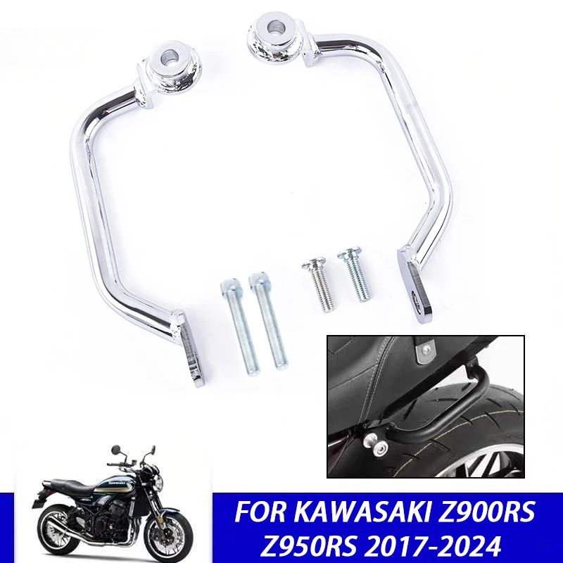 

Motorcycle Accessories Passenger Pillion Rear Seat Handle Grab Bar Hand Rail For Kawasaki Z900RS Z950RS 2017-2024 2023 2022 2020