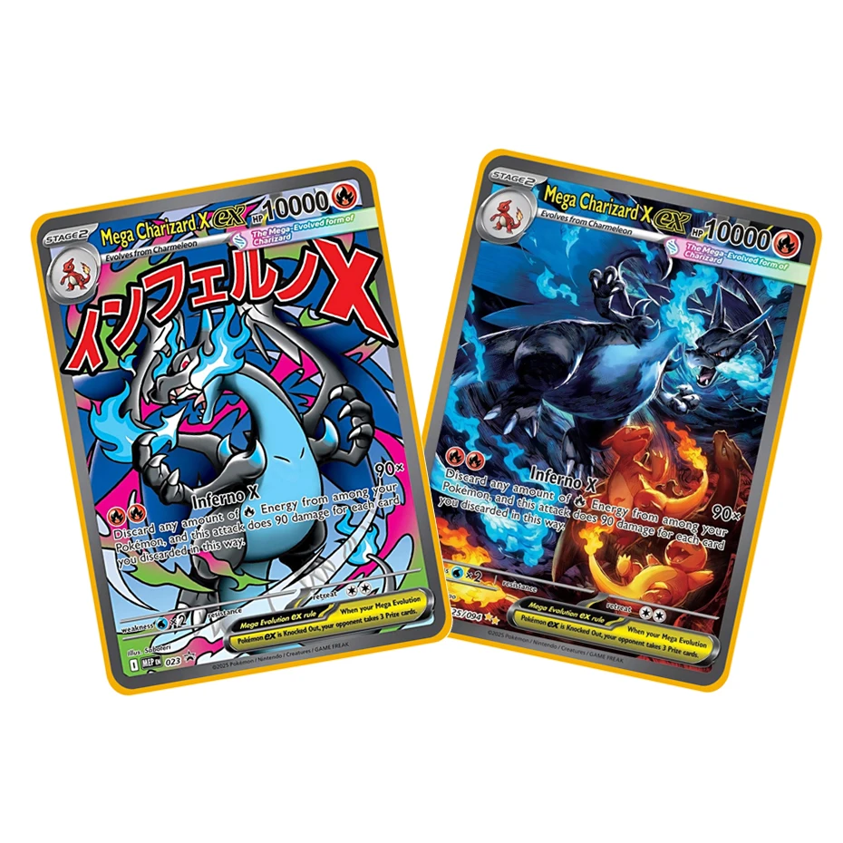 Nouvelle Carte Métallique Pokémon 2026 10000 Points Arceus Charizard Super Carte Dorée Anglaise Mewtwo Vmax GX EX Carte de Collection Anime Cadeau