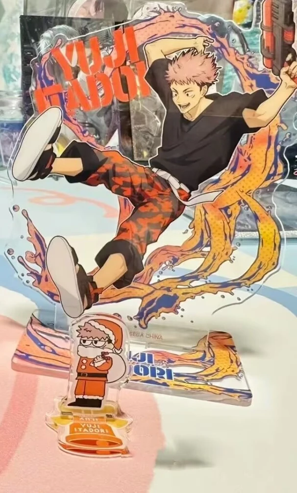 새로운 "Jujutsu Kaisen" 물총 "Fukuroku Kei, Toru Yuji" 스탠딩 사인은 귀엽고 고품질의 아크릴 데스크탑 장식입니다.
