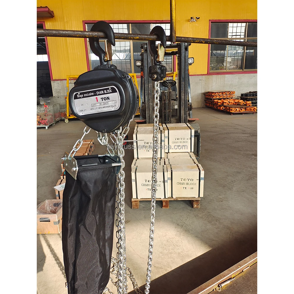 

1ton 8m Black Manual Chain Hoist With Galvanized Chain