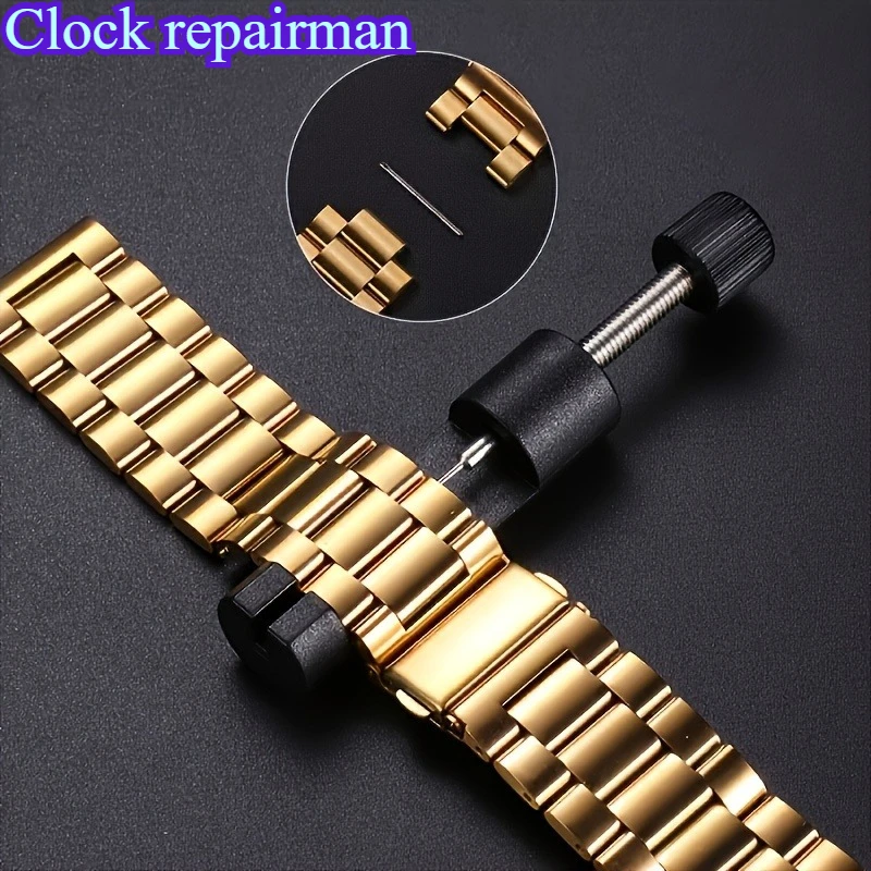 Multifunctional Watch Repair Tool Kit Adjustable Black Watch Band Remover Portable Practical DIY Watch Link Removal Tool