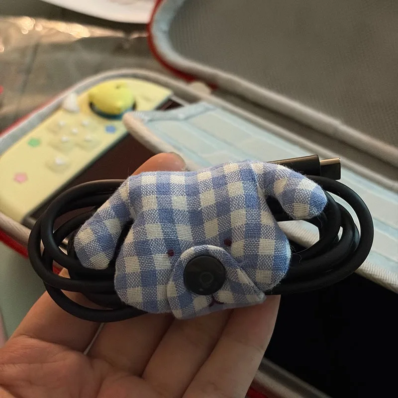 New Puppy Shape Data Cable Organiser Clip Headphone Cable Organiser Charging Cable Binding Strap Fabric Storage Box Supplies