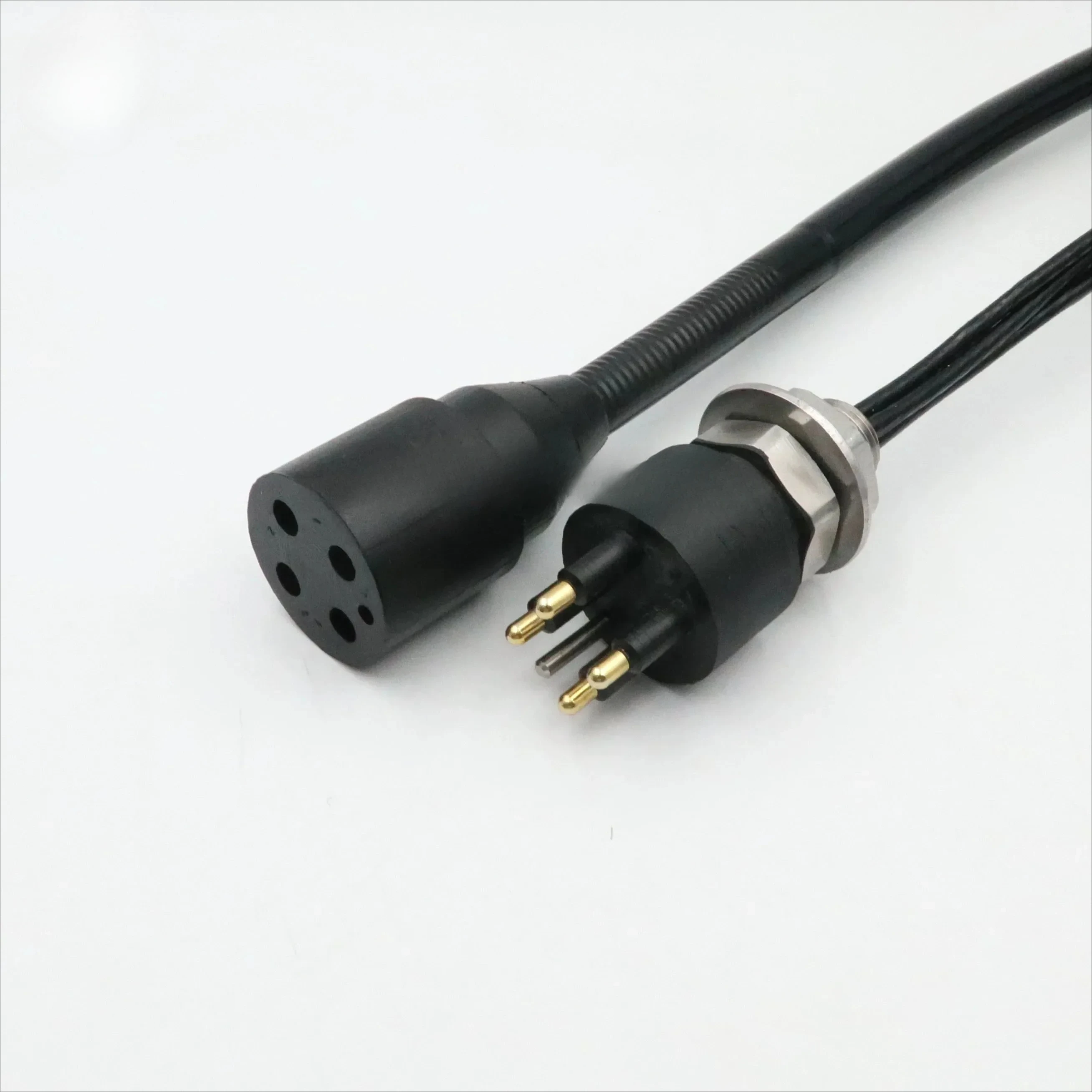 2025 4-core 30A underwater connector IP69K, 7000 meter deep water connection plug-in, capable of deep sea wet insertion