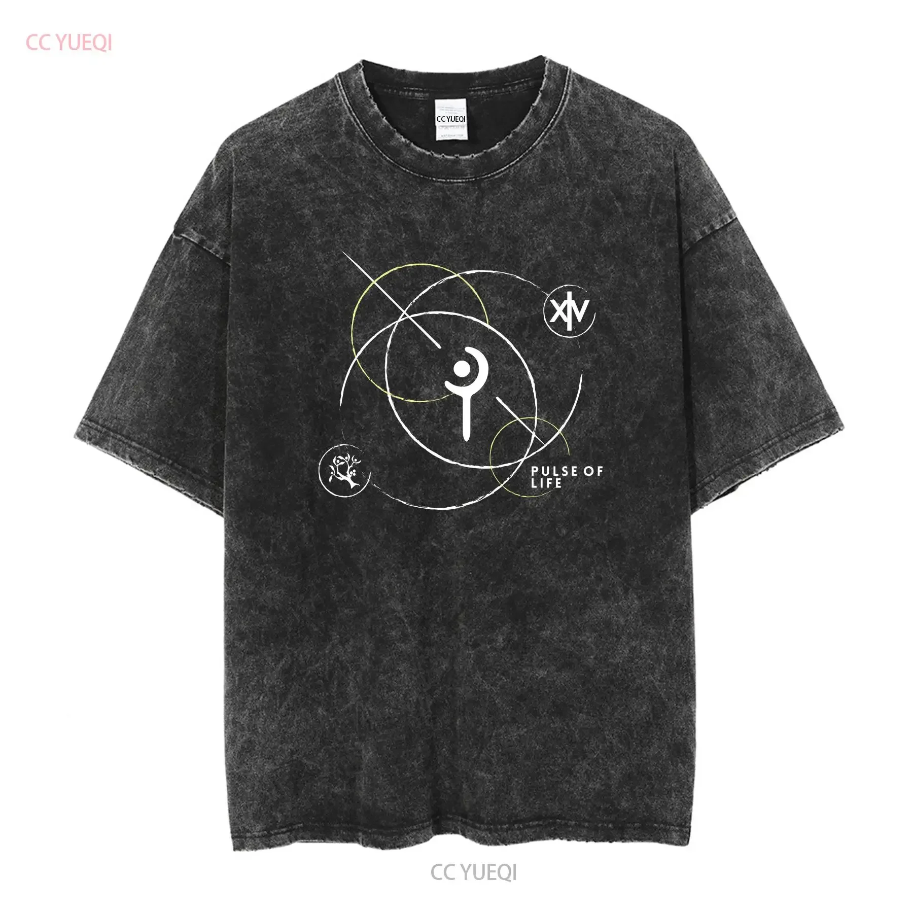 FFXIV Final Fantasy XIV White Mage Organic Cotton T Shirt Gamer WHM vintage Washed designer clothes homme Comfortable
