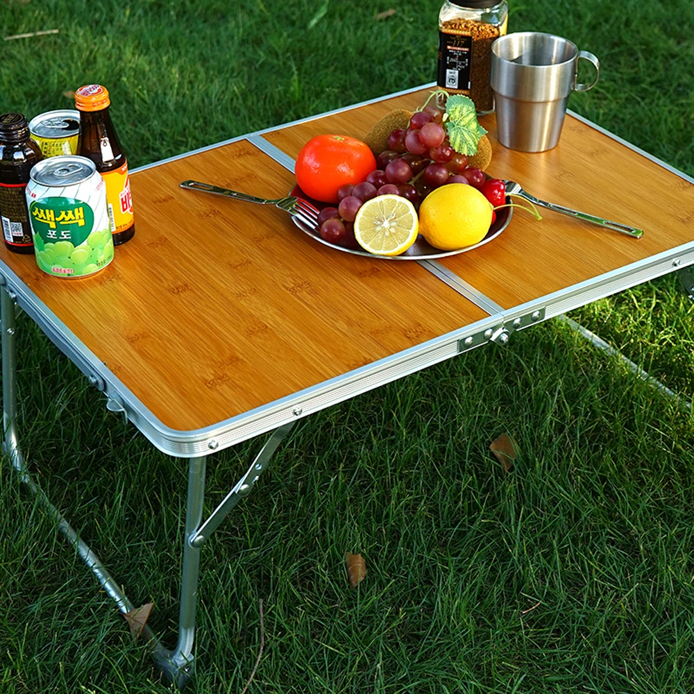 

HooRu Camping Folding Table Lightweight Portable Aluminum Desk with Carry Bag Outdoor Travelling Beach Picnic Fishing Garden