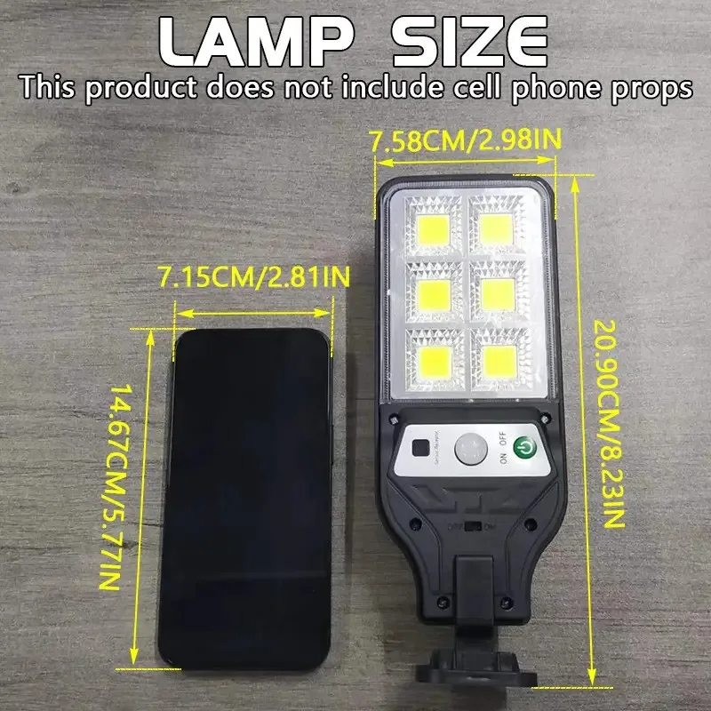 COB LED الشمسية الذكية مصباح الشارع في الهواء الطلق الأمن حديقة مسار الإضاءة لزينة عيد الميلاد 0 فواتير الكهرباء أضواء الجدار
