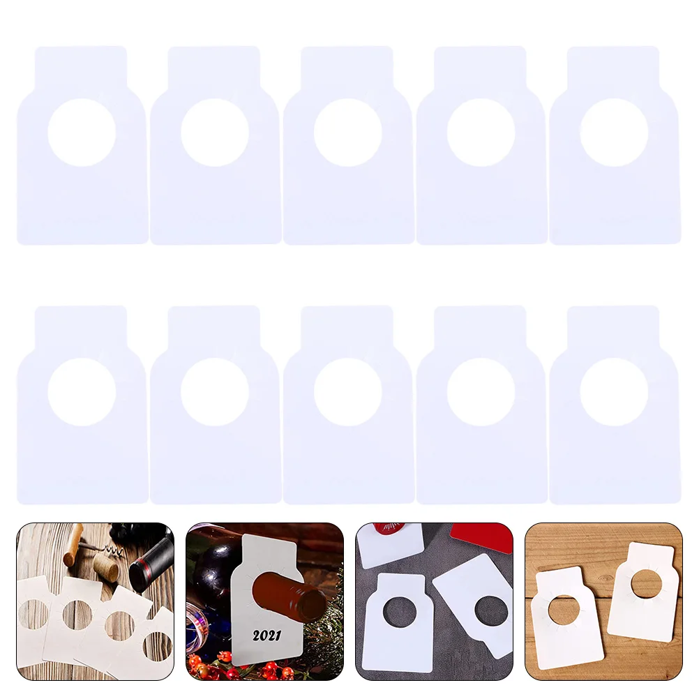 

100 Pcs Sticker Bottle Tag Racks Dispalying Label Applique Stickers Pvc Creative Hanging Tags