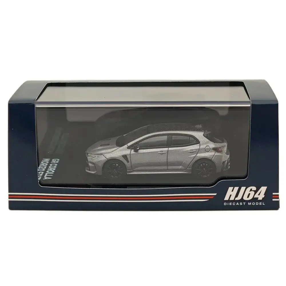 1:64 Hobby Japan for GR COROLLA RZ MORIZO Edition Precious Metal HJ642067GM Diecast Models Car Collection Auto Toys Gift