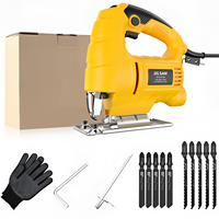 Corded Jigsaw 800W Brushless Jig Saw Tool Electric Power Cutter with 6 Variable Speeds 0°-45° Bevel Cuts Can cut straight lines