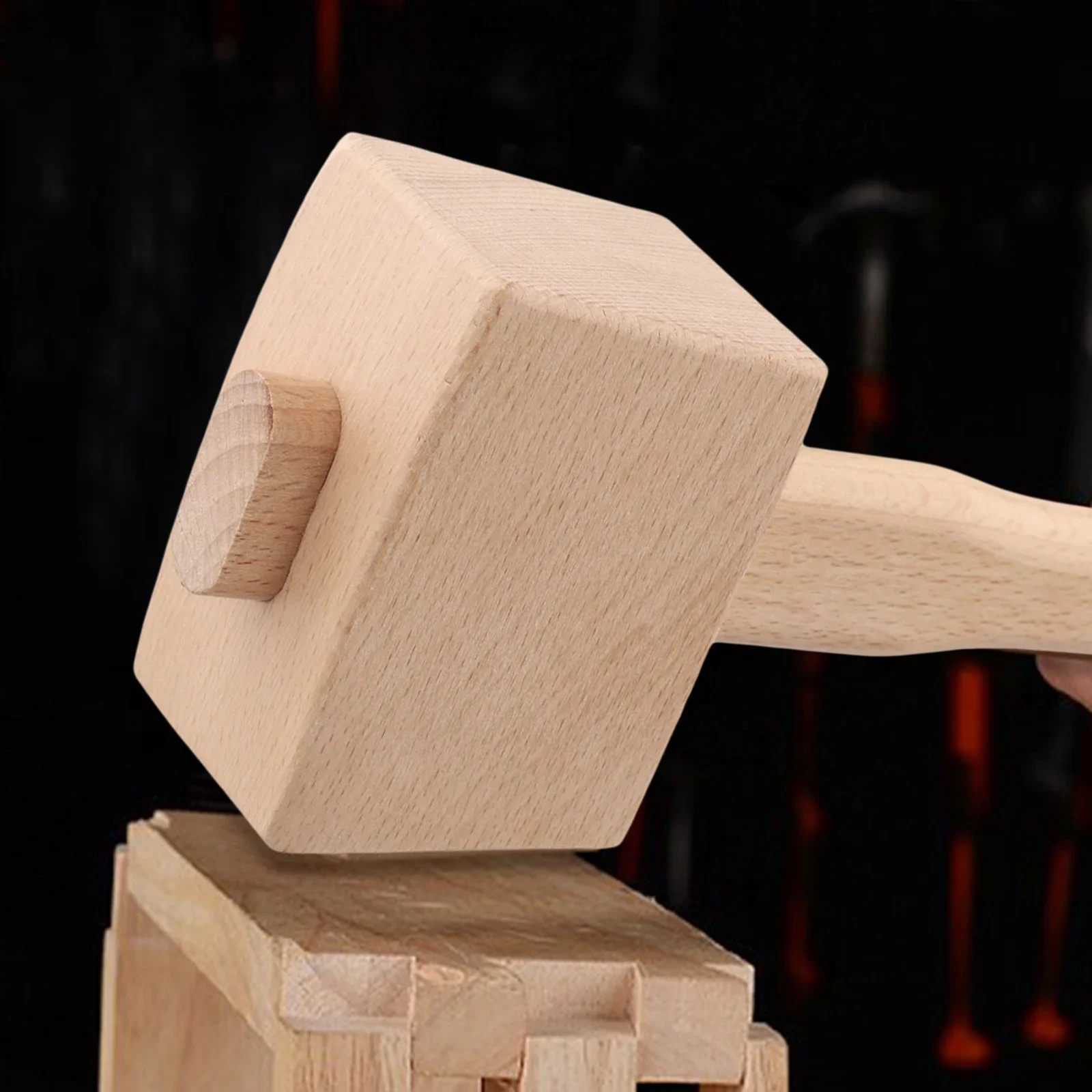 Hand Operated Tools Hand Tools 61mm Beechwood Hammer Precision Balanced Sturdy Construction Versatile Use Manual Operation