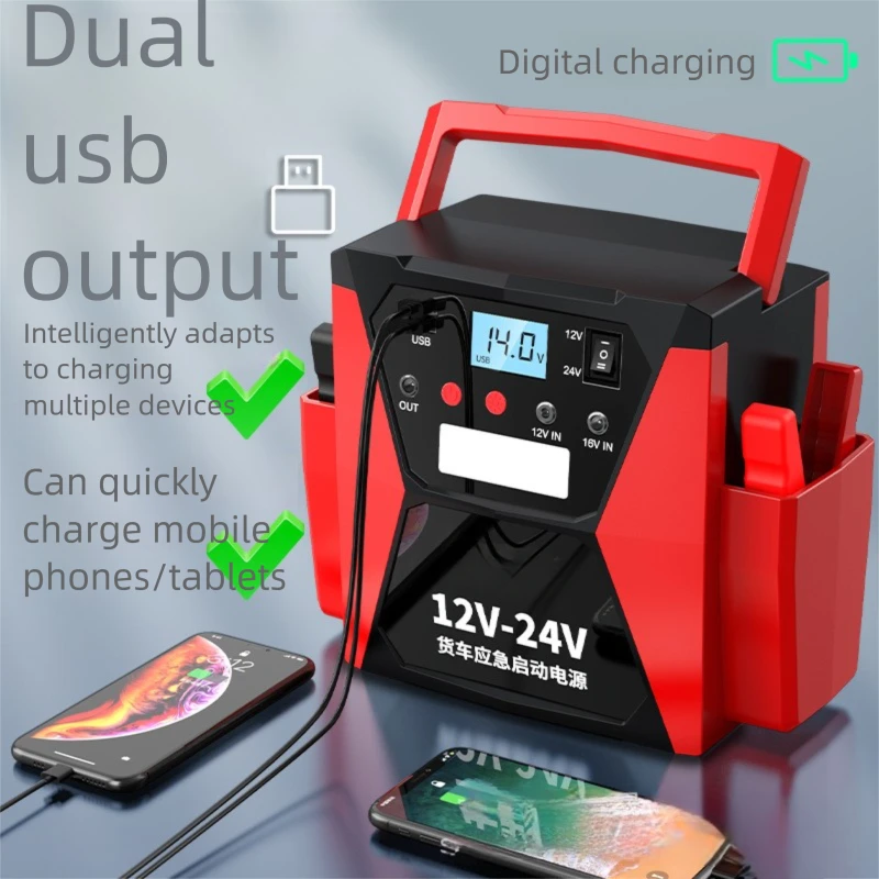 12V 24V Car Jump Starter 10098000mha Power Bank Portable Battery Booster 6000A Automotive Starting Device
