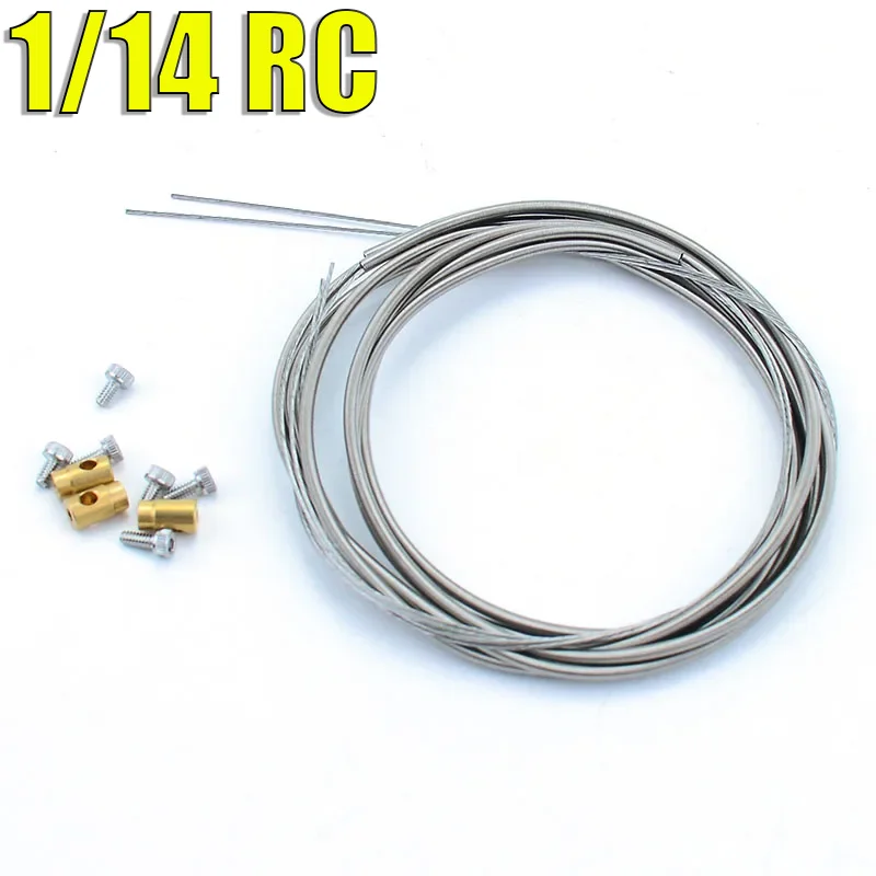 1/14 RC Truck Metal Simulation Differential Steel Pull Cable for Tamiya for SCANIA 770S for VOLVO MAN Parts