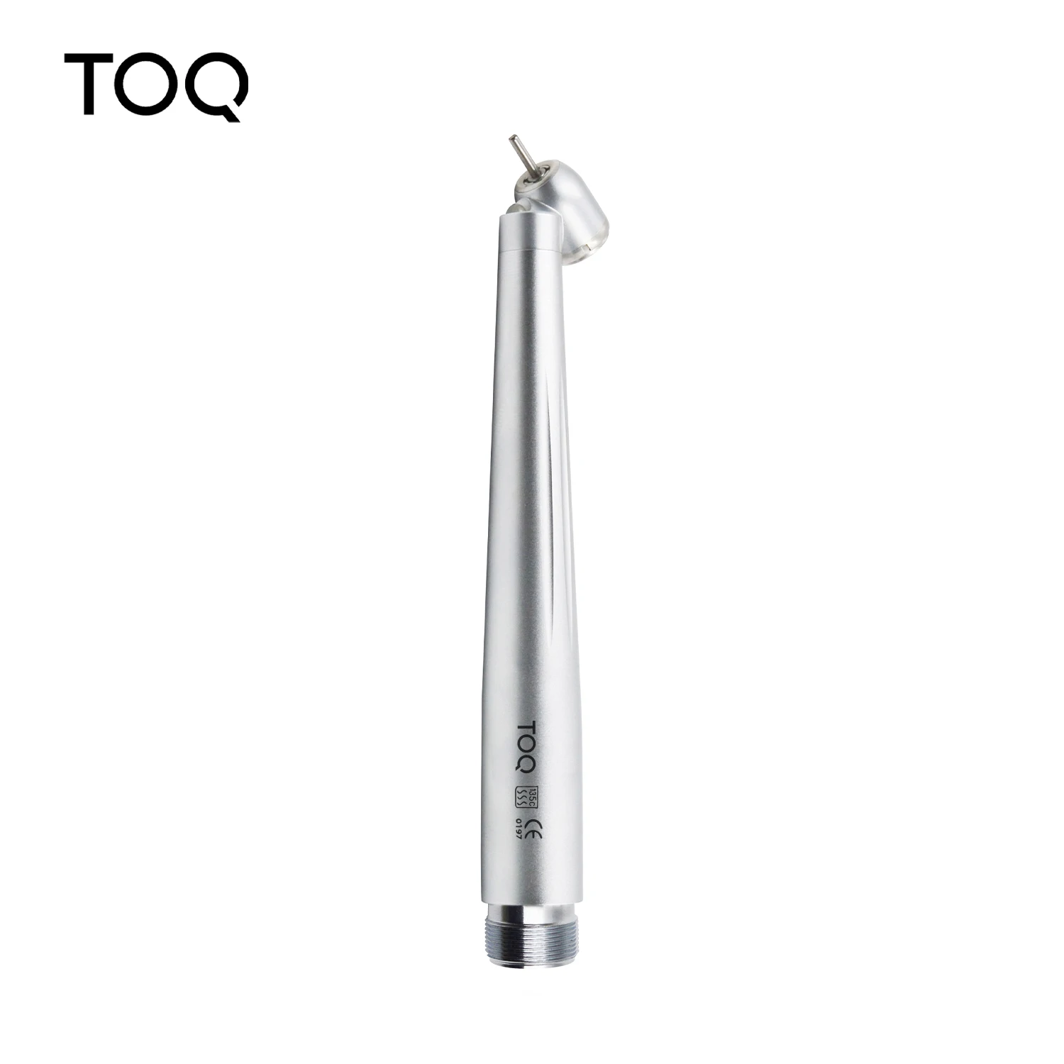 Dental 45 Degree LED High Speed Handpiece E-generator Integrated Small Head Push Button Handpiece Single Water Spray