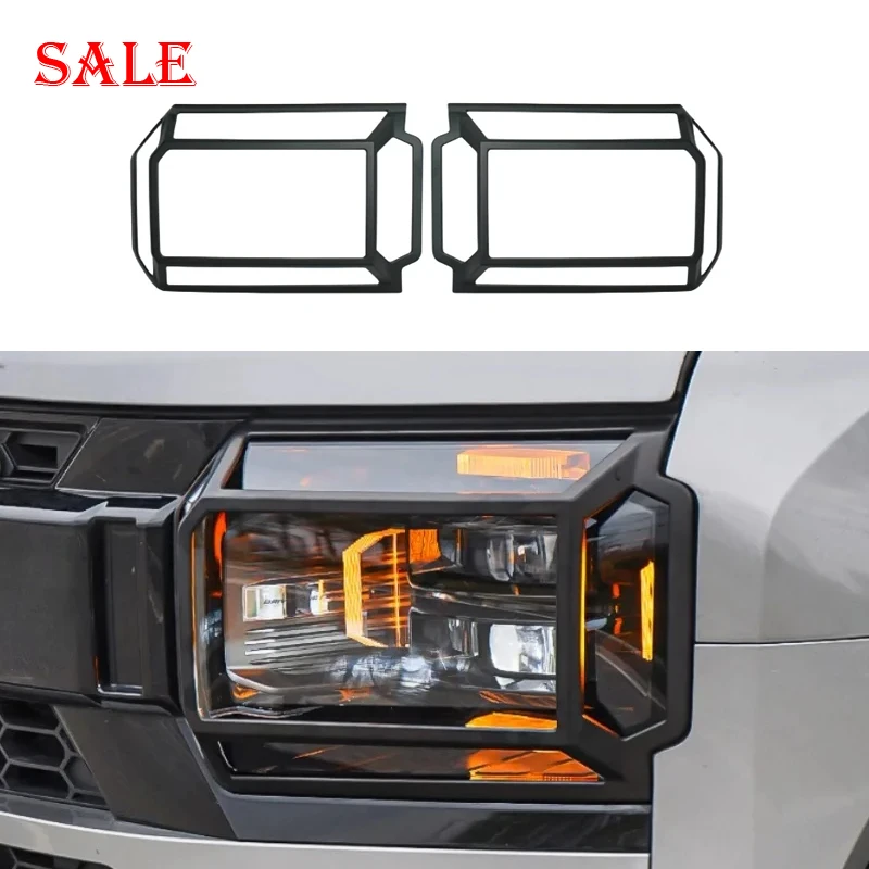 

Fit for JETOUR Traveler T2 2023+ Car front daytime running light decorative frame large lampshade car modification accessories