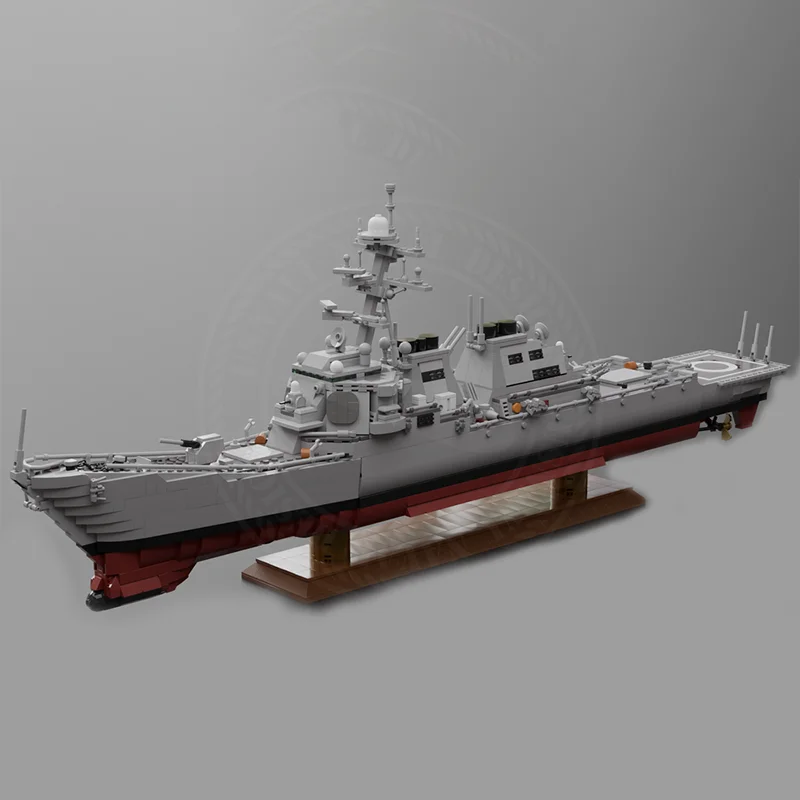 2808 قطعة Moc Arleigh Burke-class المدمرة نموذج اللبنات لتقوم بها بنفسك الجمعية الإبداعية الطوب الفرقاطة لعب الاطفال هدايا عيد الميلاد