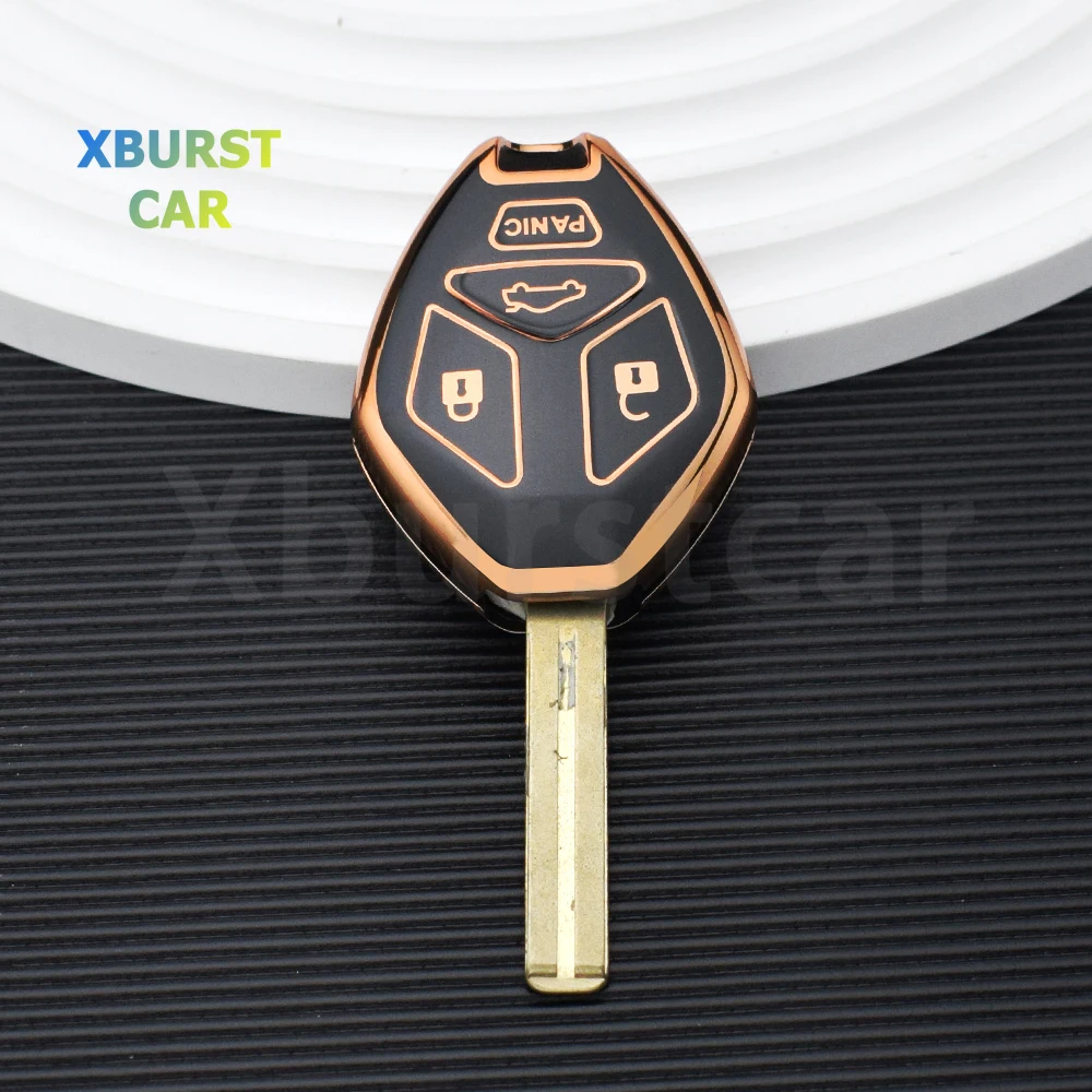 

4 Buttons Car Smart Key Case Cover for MITSUBISHI Endeavor Outlander Sport RVR Galant Lancer Endeavor Shell fob Hodler Protector