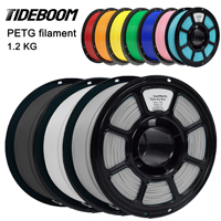 Tideboom PETG Filament 3D Printing Materials 3D Printer Petg Filament 1KG Eco-Friendly Good Toughness Mix Color Petg 필라멘트