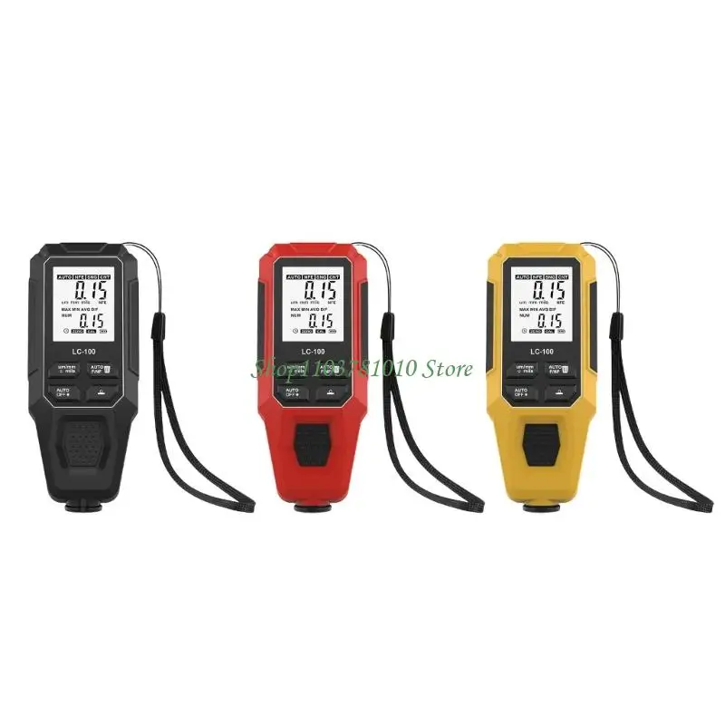U55D Car FE & NFE Paint Gauge Unit Conversion Coating Thickness Meter Gauge with LCD Display 0-2000μm Digital Thickness Gauge