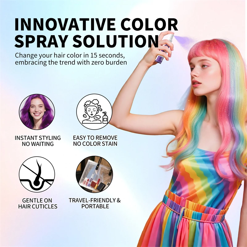 Temporary Hair Color Spray Hai - đánh giá và giá Hair Spray Color