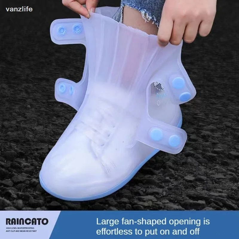Waterproof Non-Slip Unisex Shoe Cover Baby Primary Student Thickening Wear-Resistant Knee-High Rain Boots Children Boots Cover